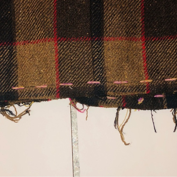 Raw7 Lorelai Gilmore Plaid Skull Rhinestone Wool Tweed Patchwork Blazer Jacket - Picture 10 of 15